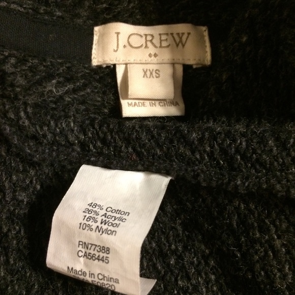 J. Crew Funnel Neck Sweatshirt Wool Blend Kangaroo - Picture 7 of 8
